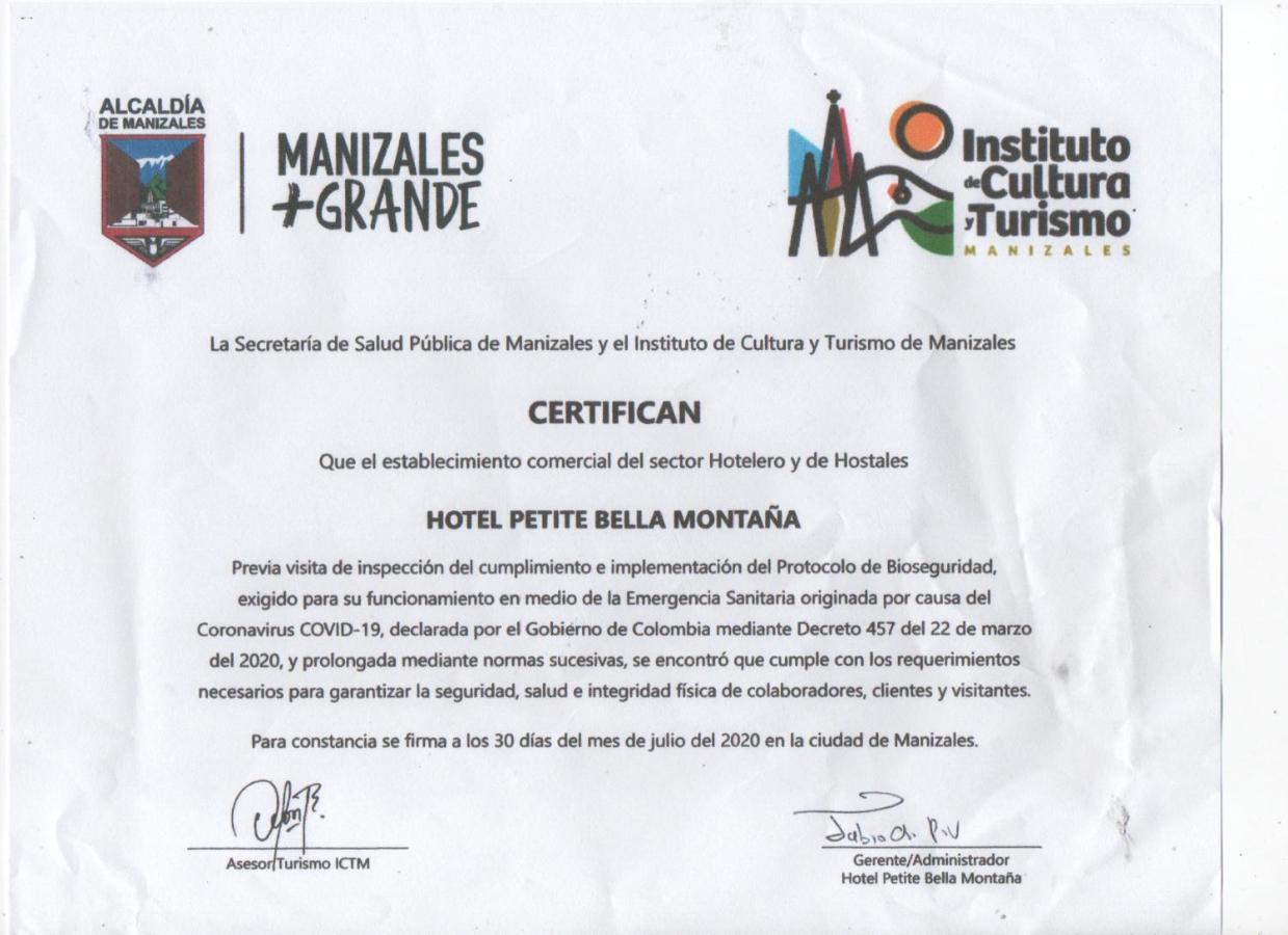 Hotel Bella Montana Manizales Zewnętrze zdjęcie